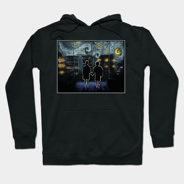 Starry Night Club Hoodie by Adrian Murren